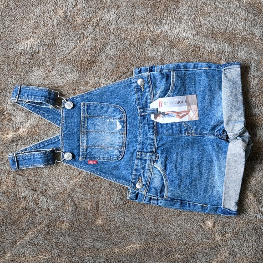 NWT Levi's Toddler Girl Shortalls 3T